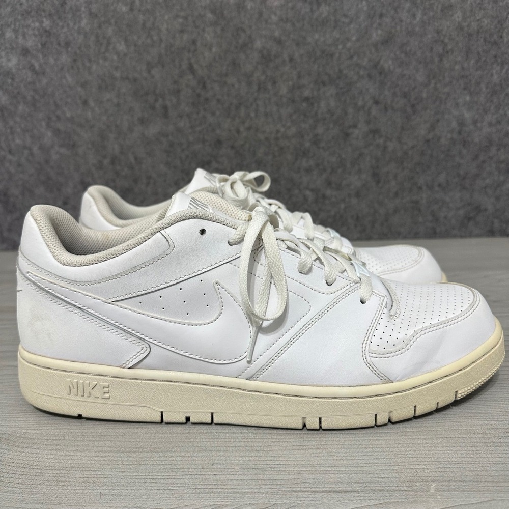 Nike Air Prestige IV Low White Leather Mens Sneakers 488428-111 Size 14‎